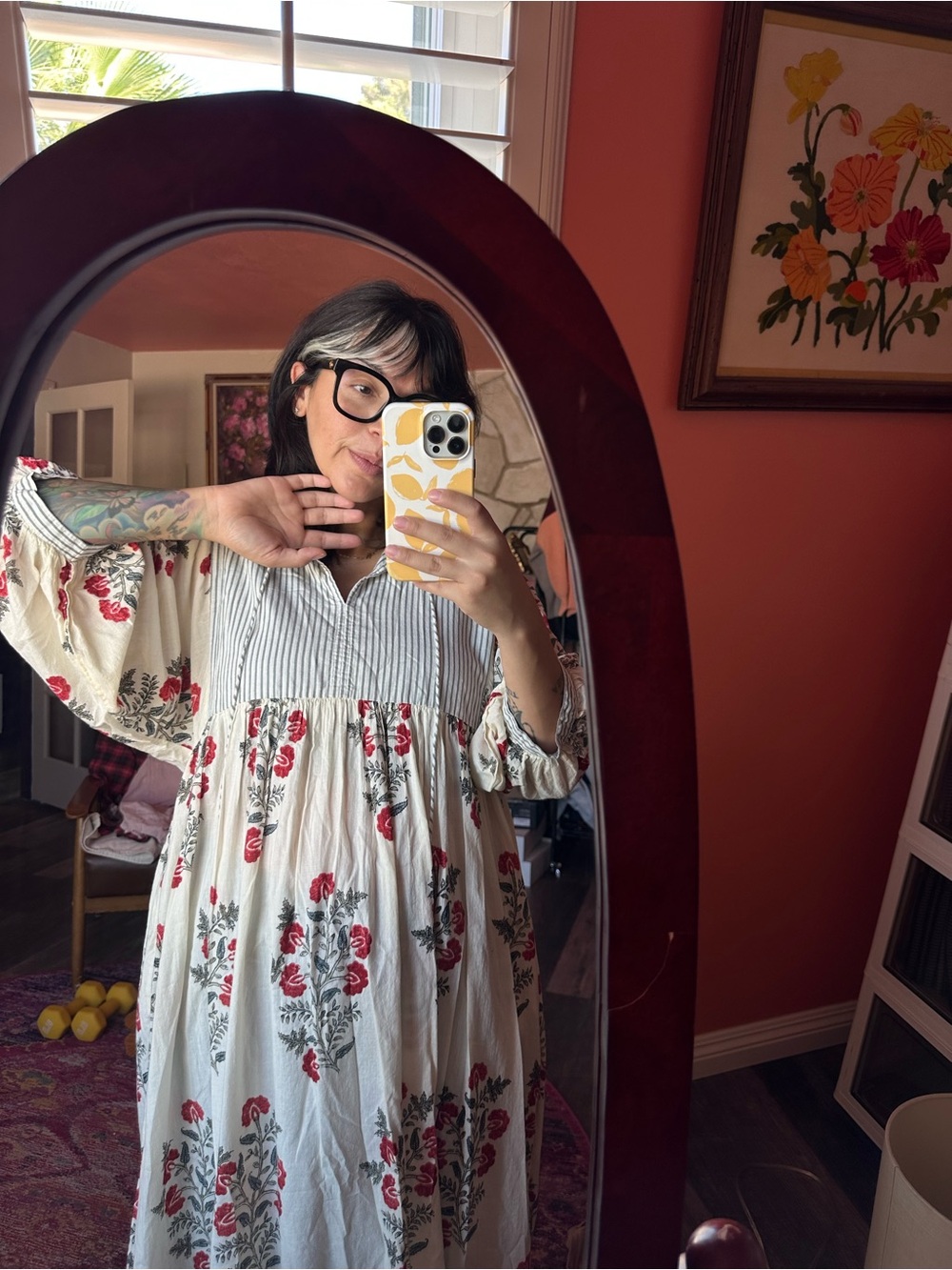 Hand Block Printed Dress - Picture 8 of 9